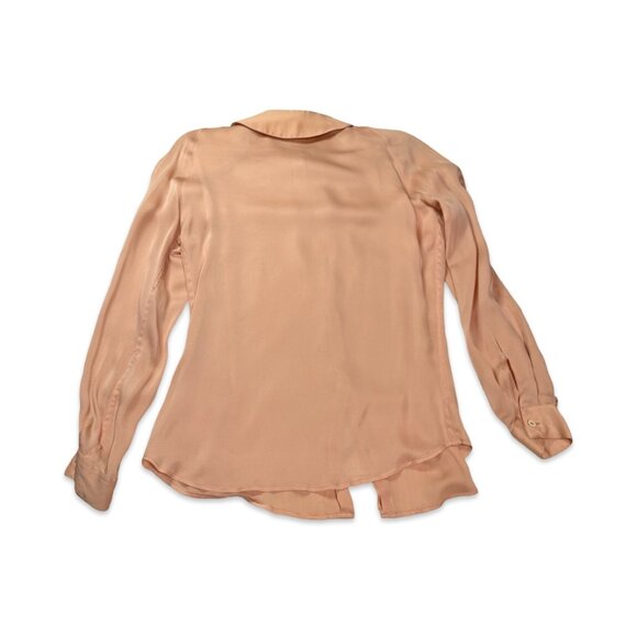 Vintage Giorgio Armani Italian Silk Blouse with Peter Pan Collar - Size Small - Picture 11 of 16
